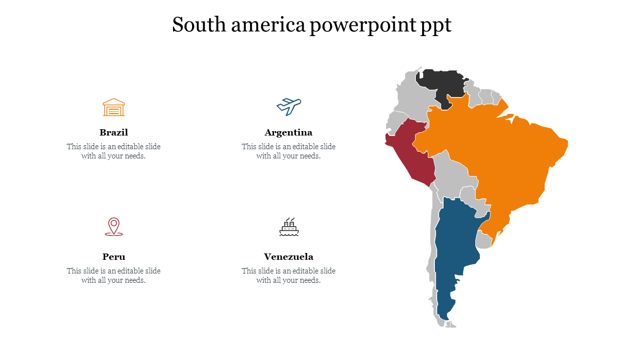 Successive South America PowerPoint PPT Slides